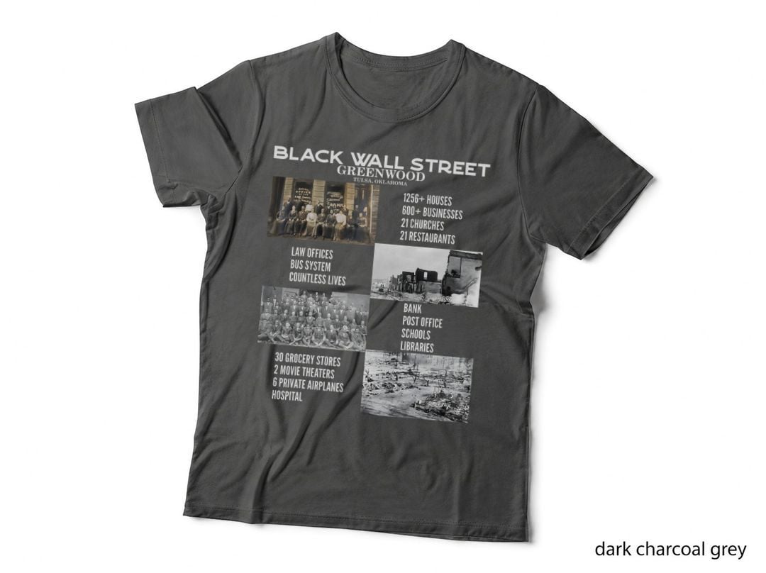 Black Wall Street, African American Black History and Legacy T-Shirt