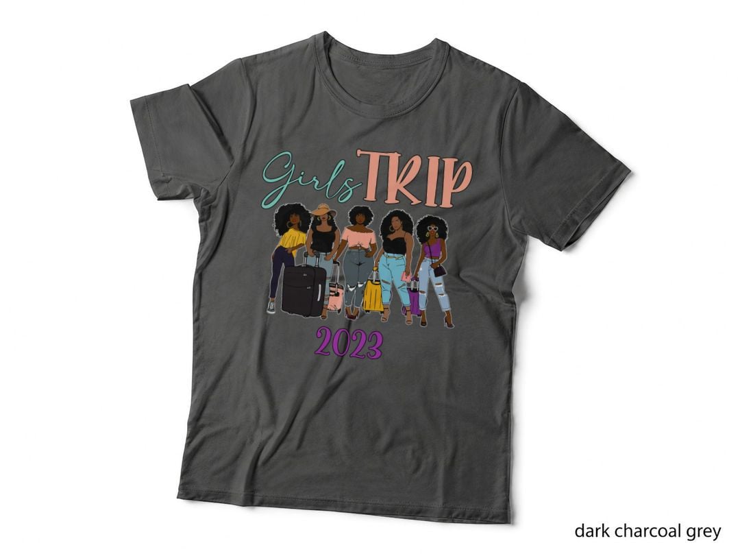 Black Women Girls Trip Afro Queen Melanin African American T-Shirt
