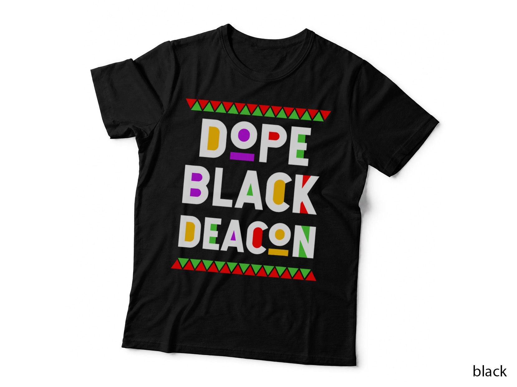 Dope Black Deacon African American Job Proud Profession T-Shirt