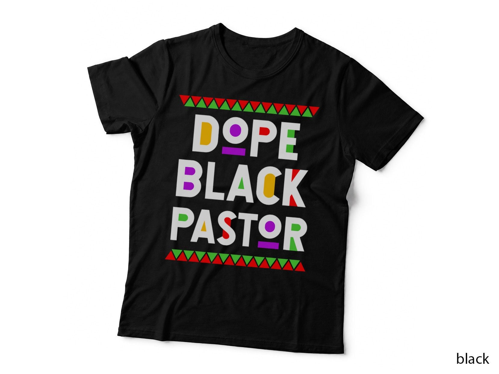 Dope Black Pastor African American Job Proud Profession T-Shirt