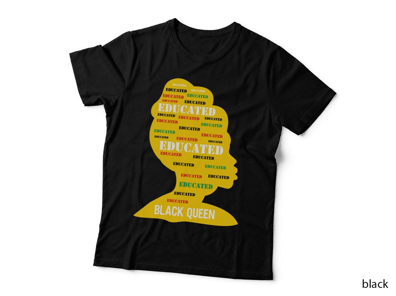 Educated Black Queen Black History Month T-Shirt