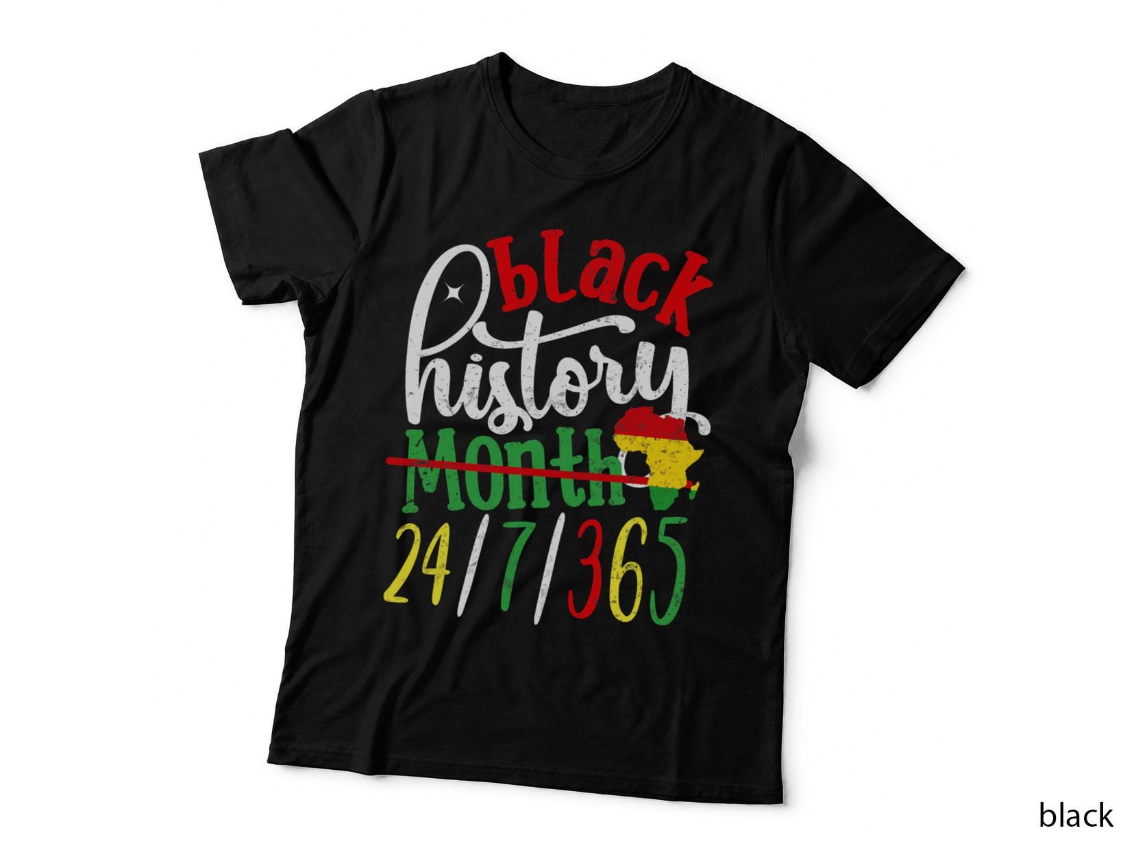 February Is Our Strength Black History Month Afro-American T-Shirt