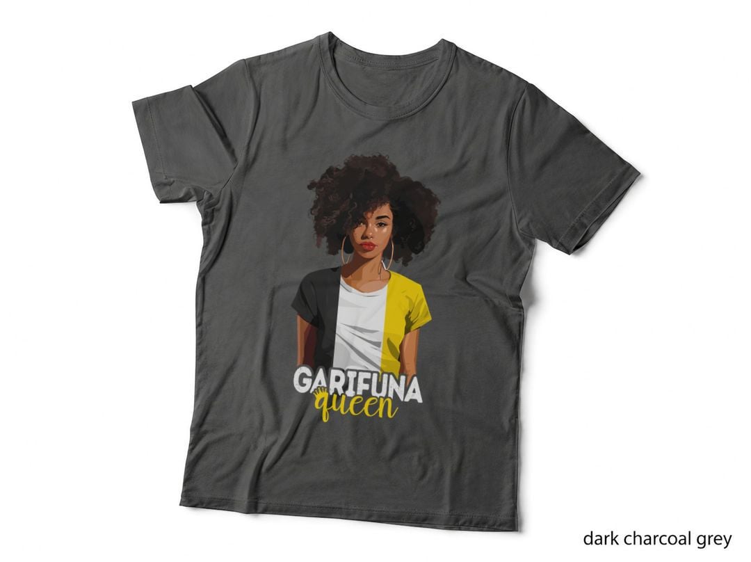 Garifuna Queen Black Afro Caribbean Flag Black History T-Shirt