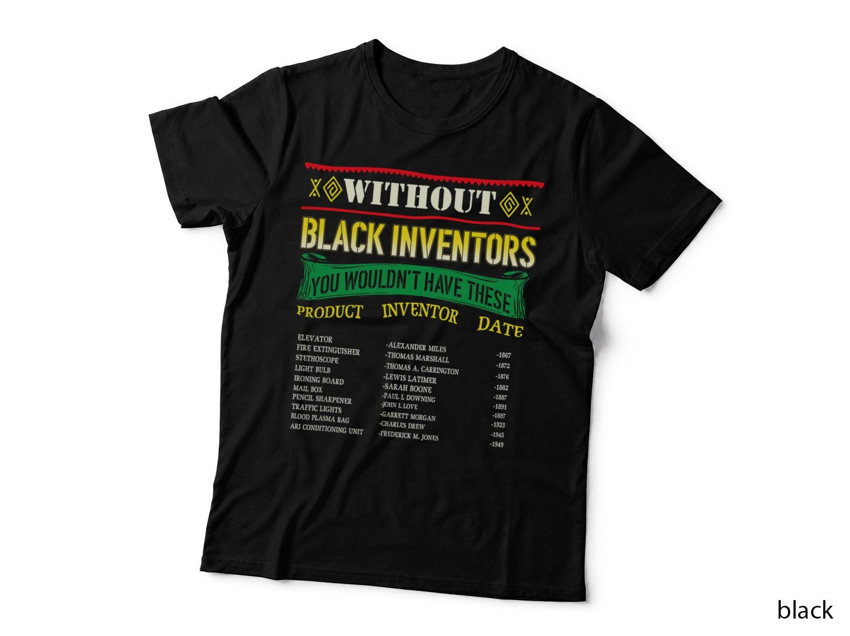 History of Black Inventors Black History Month T-Shirt