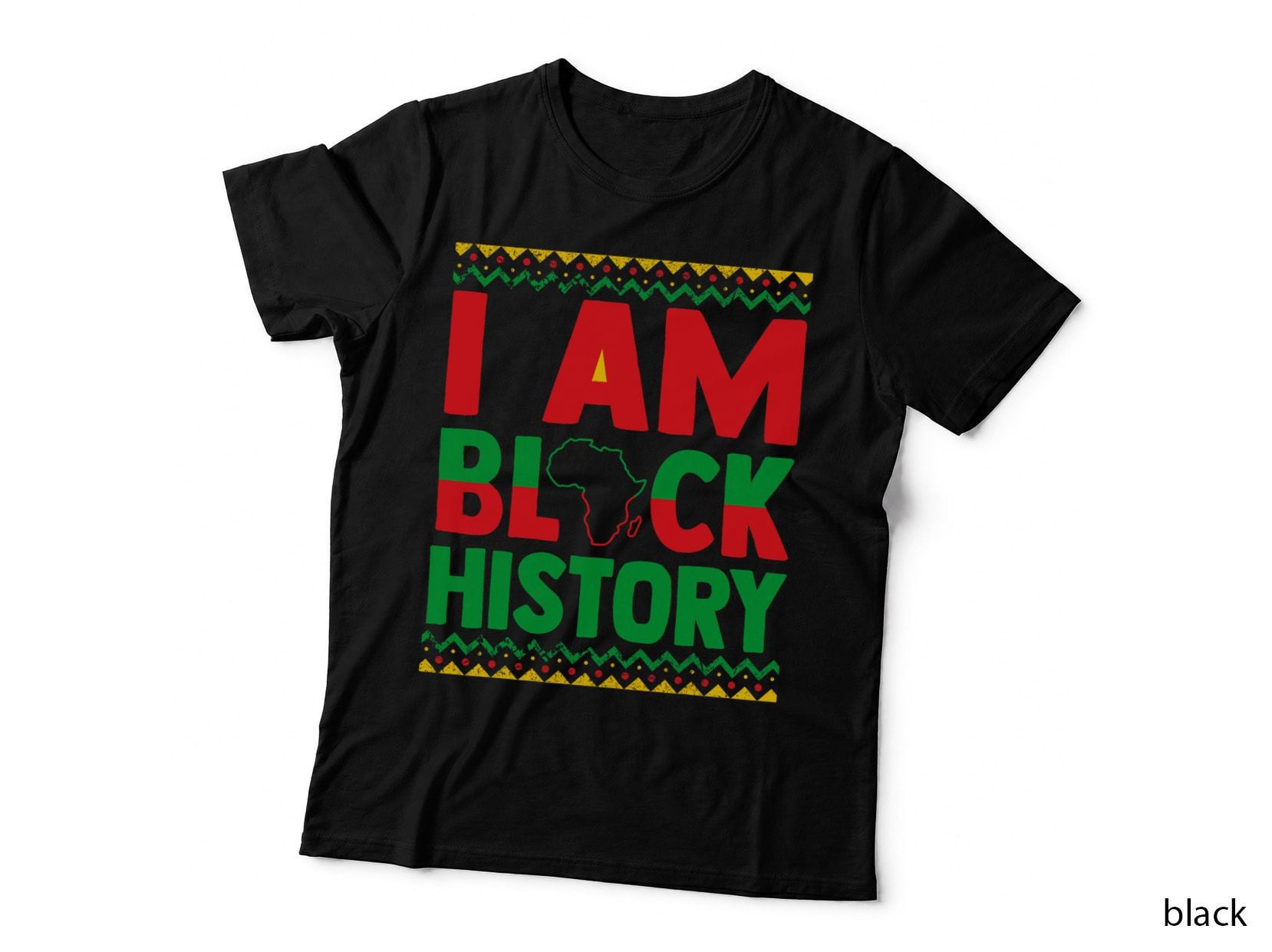 I Am Black History Celebrate Afro Caribbean Month Fun Gift T-Shirt