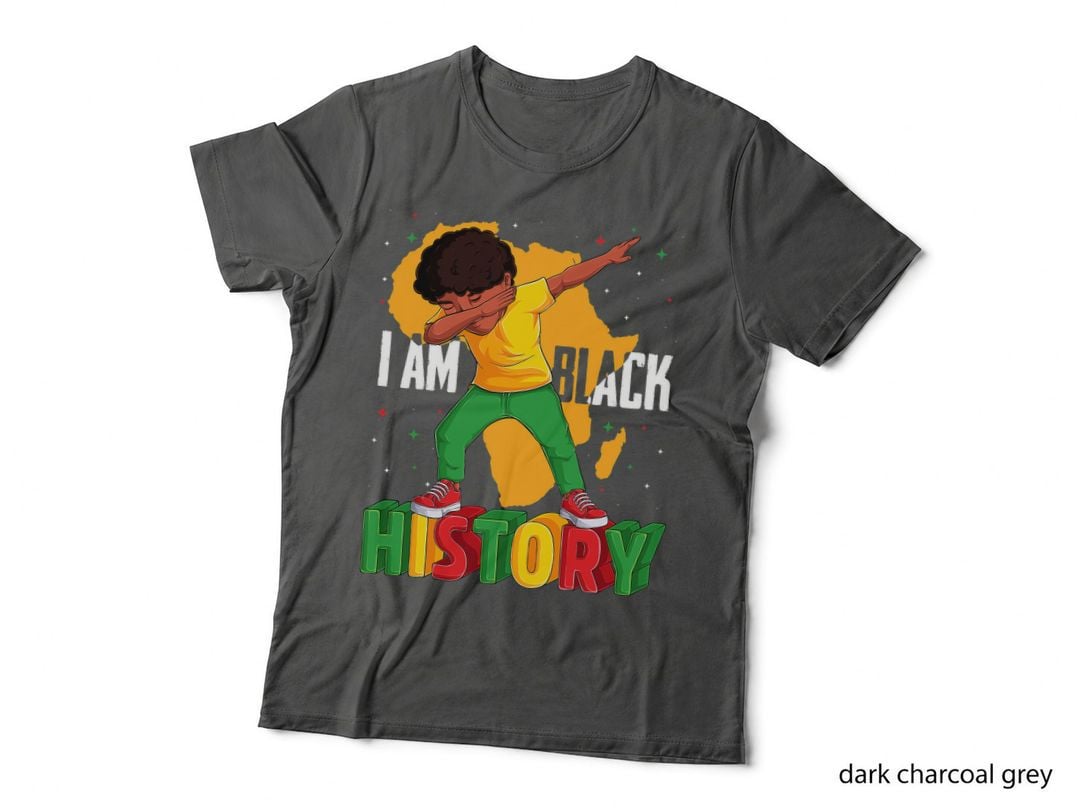 I Am Black History Kids Boys Men Black History Month T-Shirt