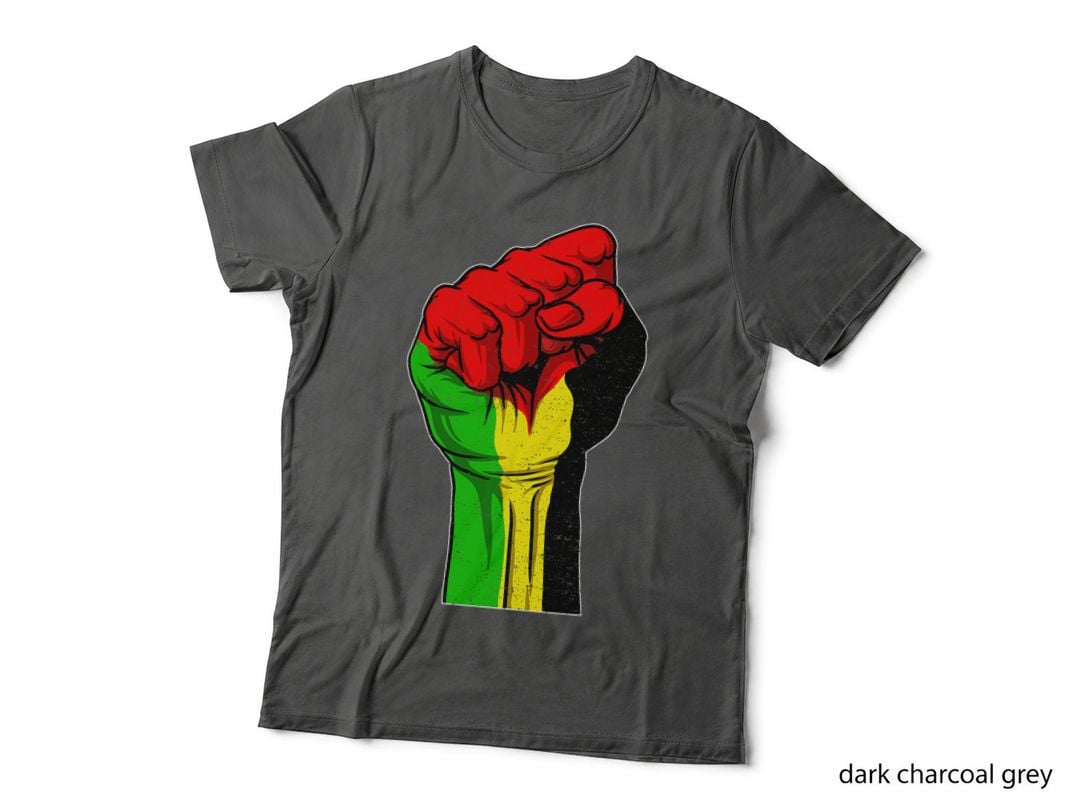 Junenth Black History Month Fist Women Men T-Shirt