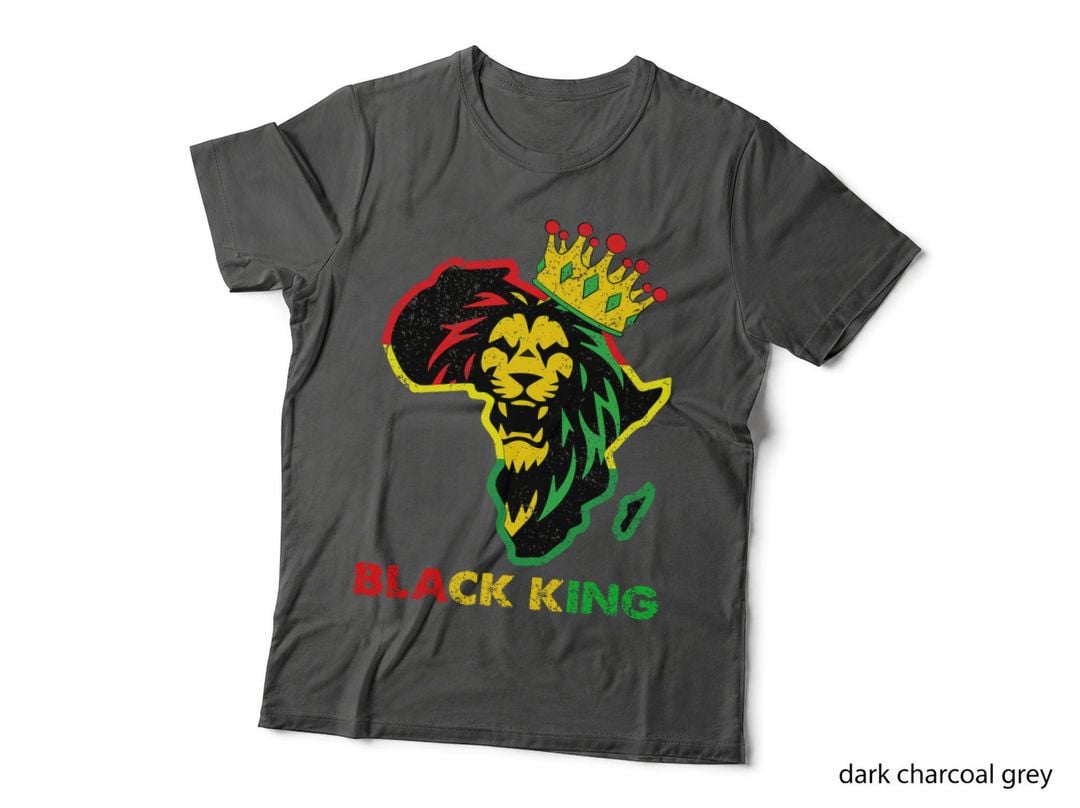 Junteenth Black King Black History Lion African American T-Shirt