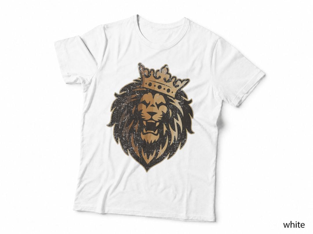 Lion Melanin King Black History Month Cool BLM Zoo Animal T-Shirt