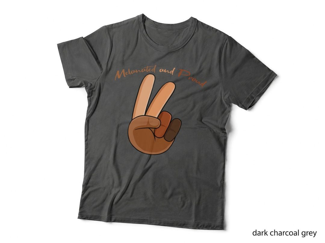 Melanated and Proud Black History Month BLM Melanin African T-Shirt
