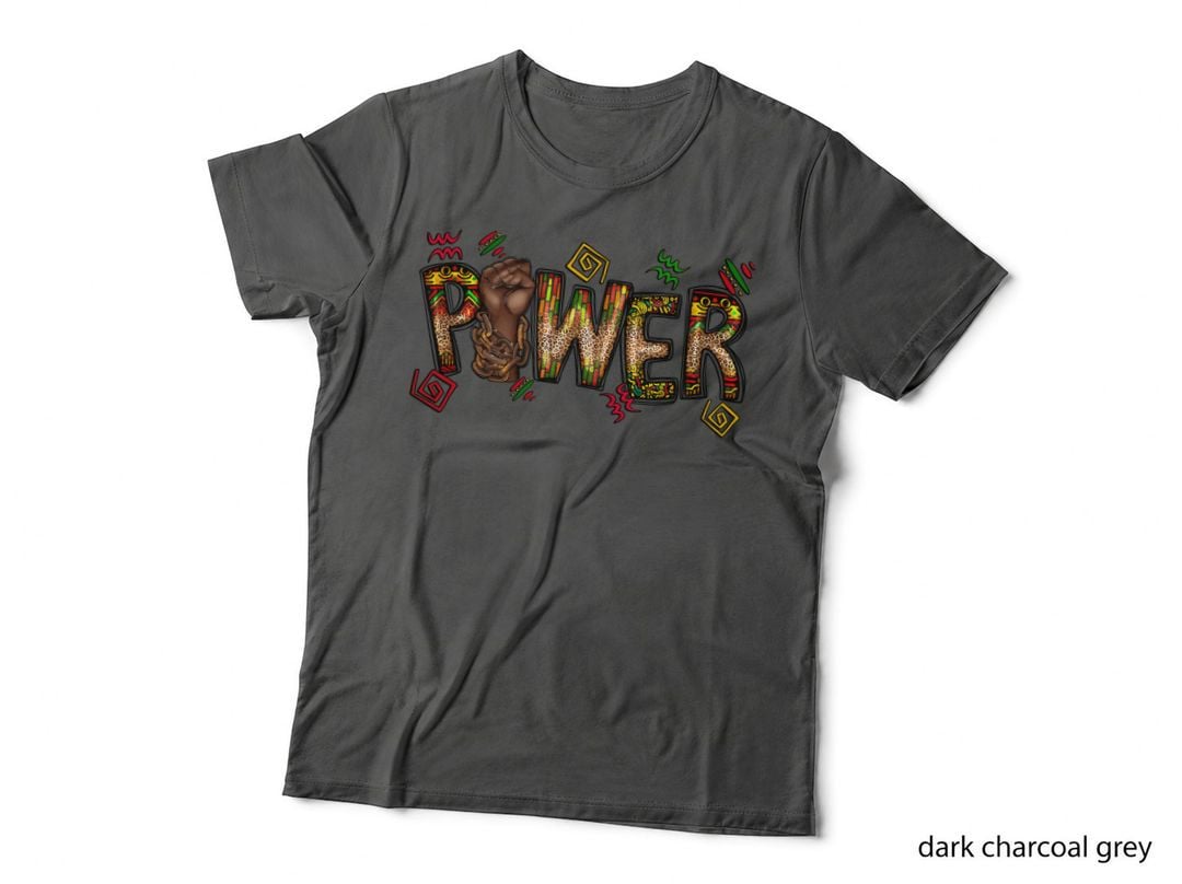 Power Black History Month T-Shirt, Fist Breaking Chains with Vibrant Graphic