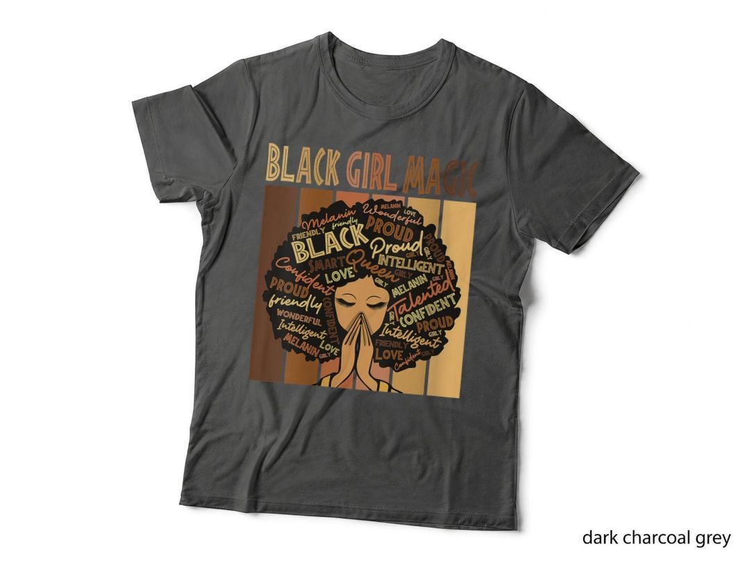 Proud Black Afro Junenth Black History Black Girl Magic T-Shirt