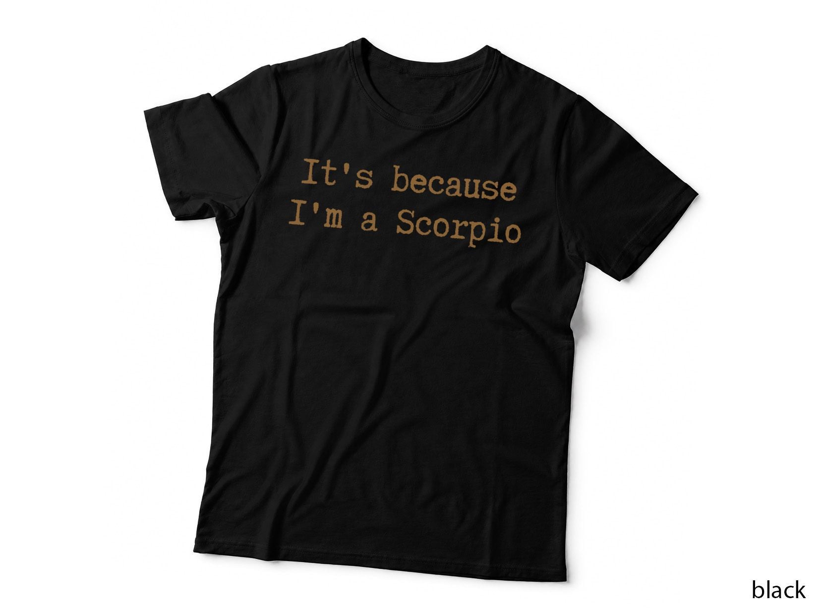 Scorpio Horoscope T-Shirt, Zodiac Sign Print, Astrology Melanin