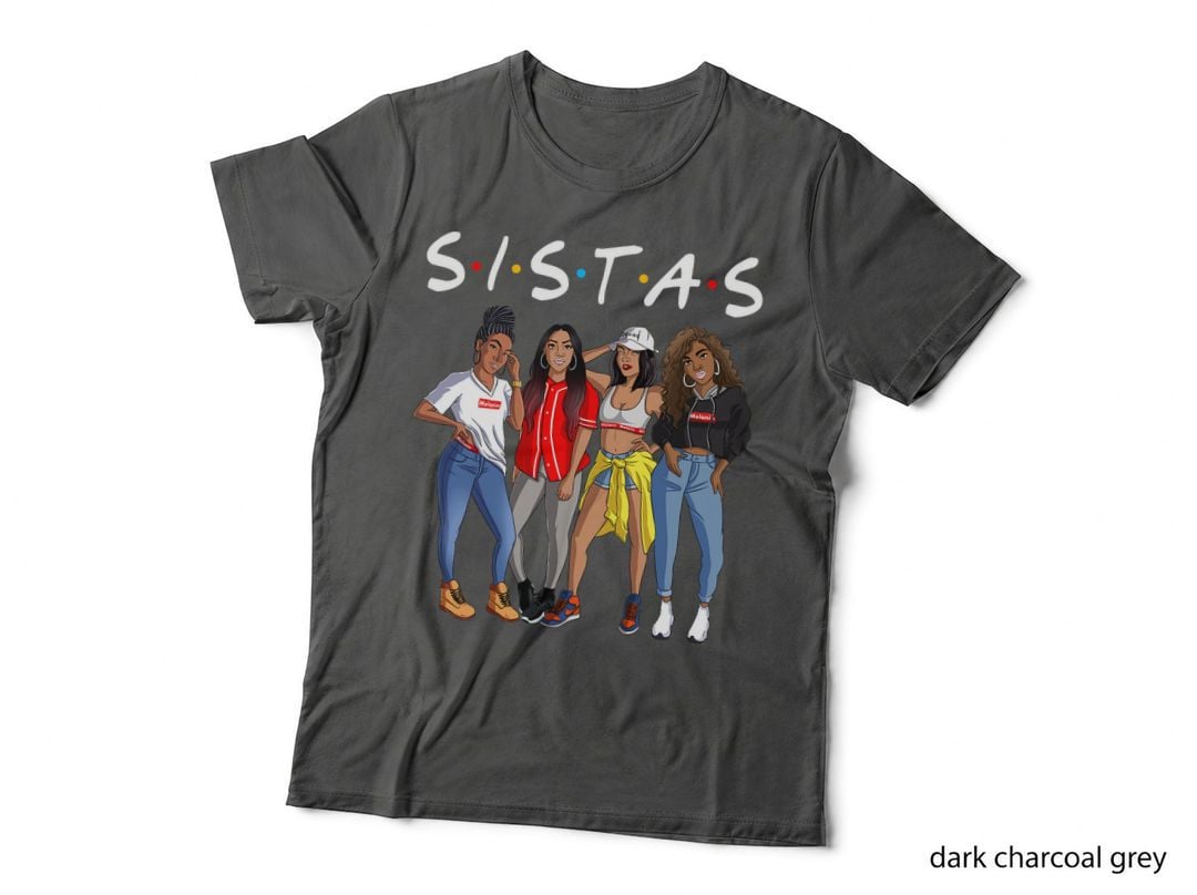 Sistas Queen Melanin Girlfriend - Afro Women Black History T-Shirt