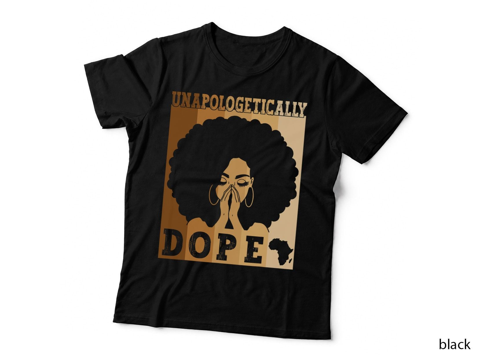 Unapologetically Dope Black Afro Melanin Black History Month 1 T-Shirt