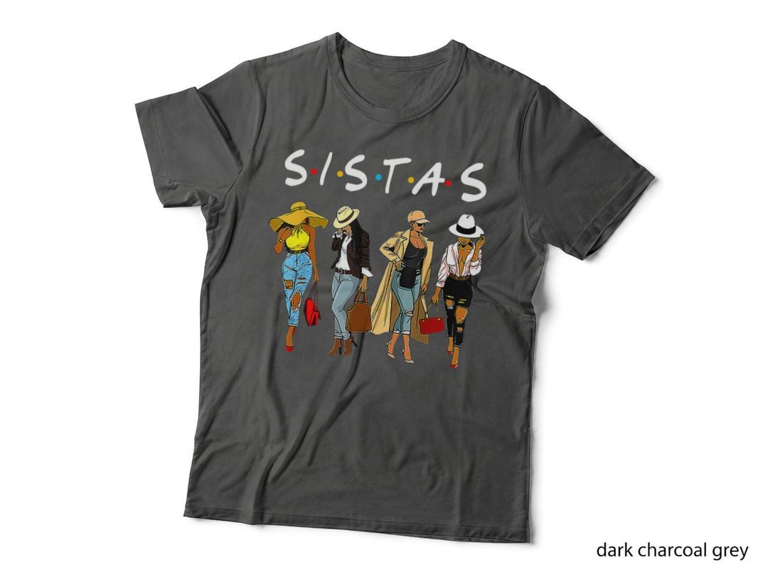 Proud Black Sistas Queen Melanin Afro African American Women T-Shirt
