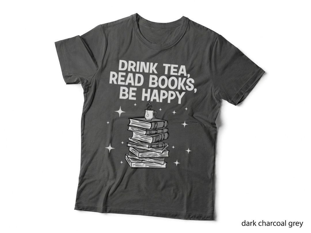 Cool Books for Men Women Tea Book Lovers Reading Bookworm T-Shirt