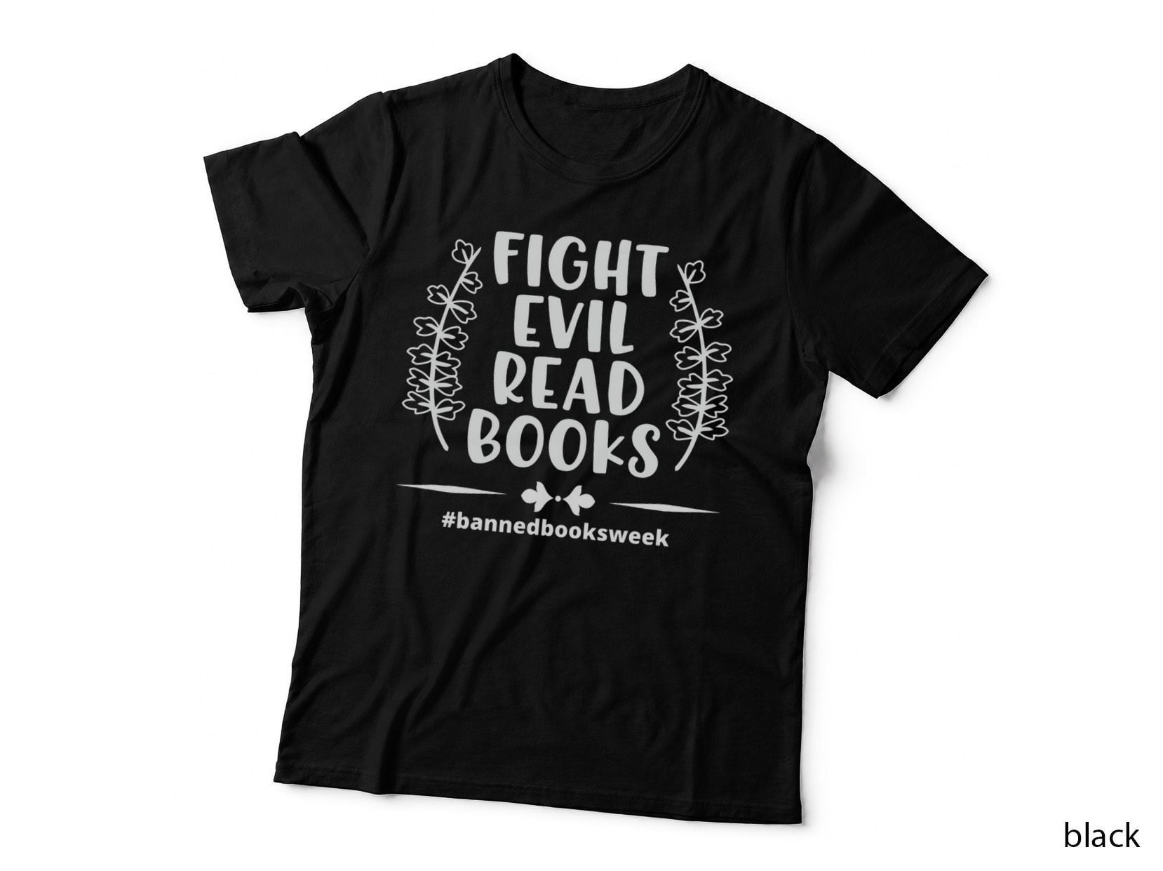 Cute Book Lover's Fight Evil Read Books Banned Books Week T-Shirt