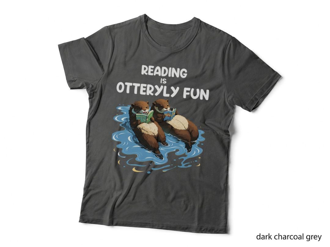 Cute Otter Reading Book Two Otter Reading Is Otterly Fun T-Shirt