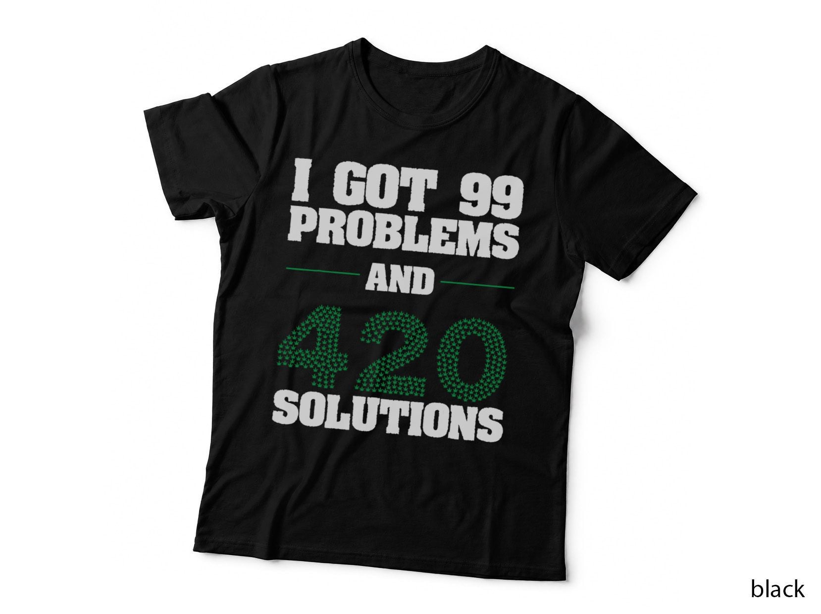 420 Solutions Marijuana Cannabis Weedpot Stoner T-Shirt