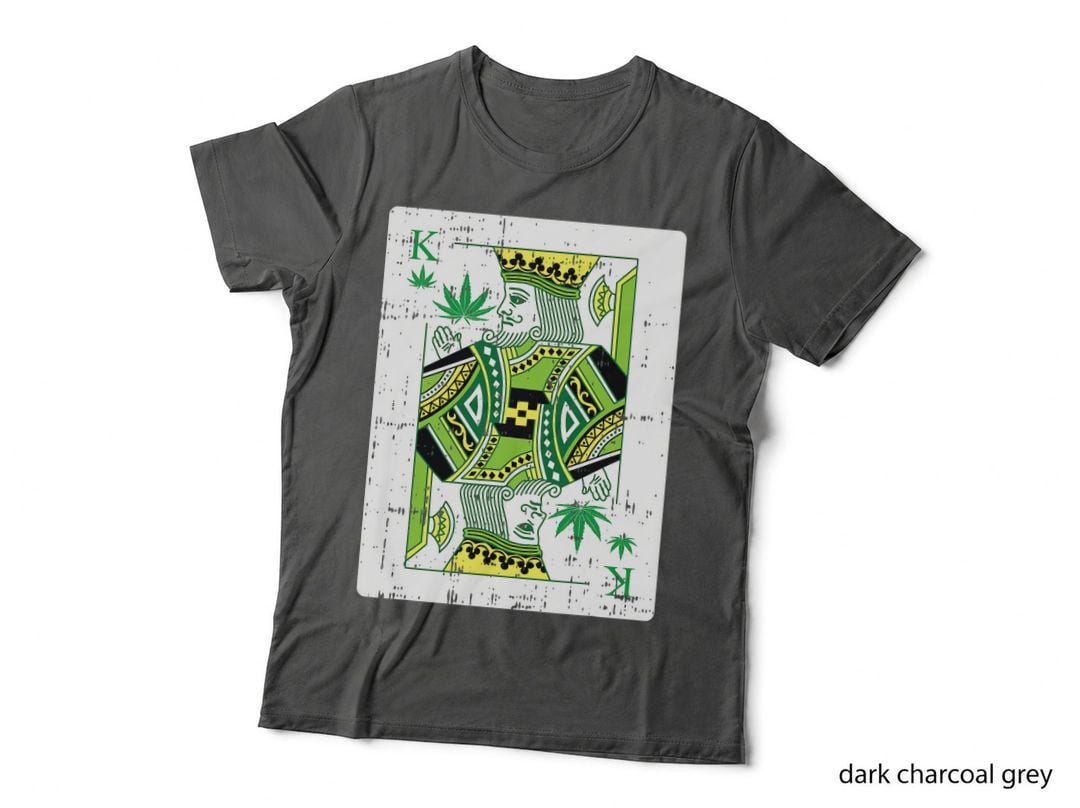 King of Weed Playing Card Marijuana Cool Pot Smoker Gifts T-Shirt