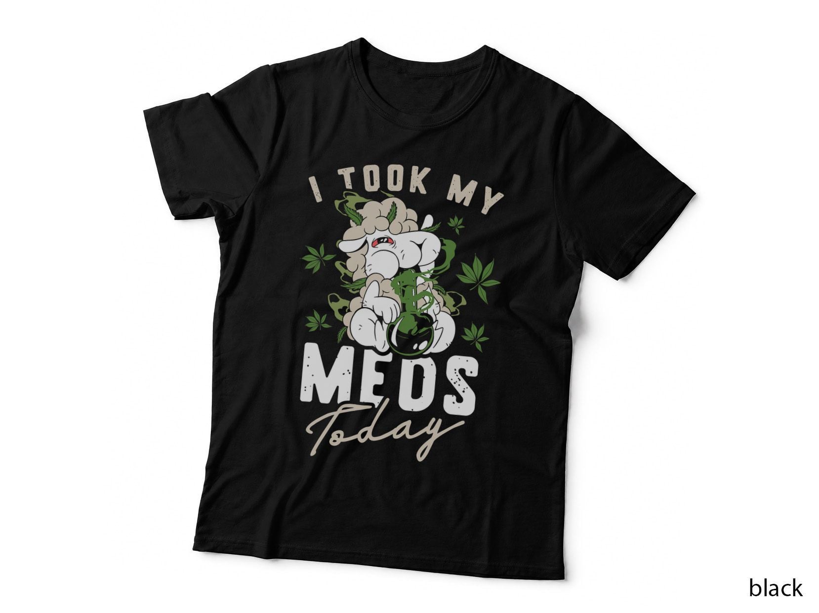Stoned Sheep T-Shirt, 420 Weed Theme, Pet Lover Apparel