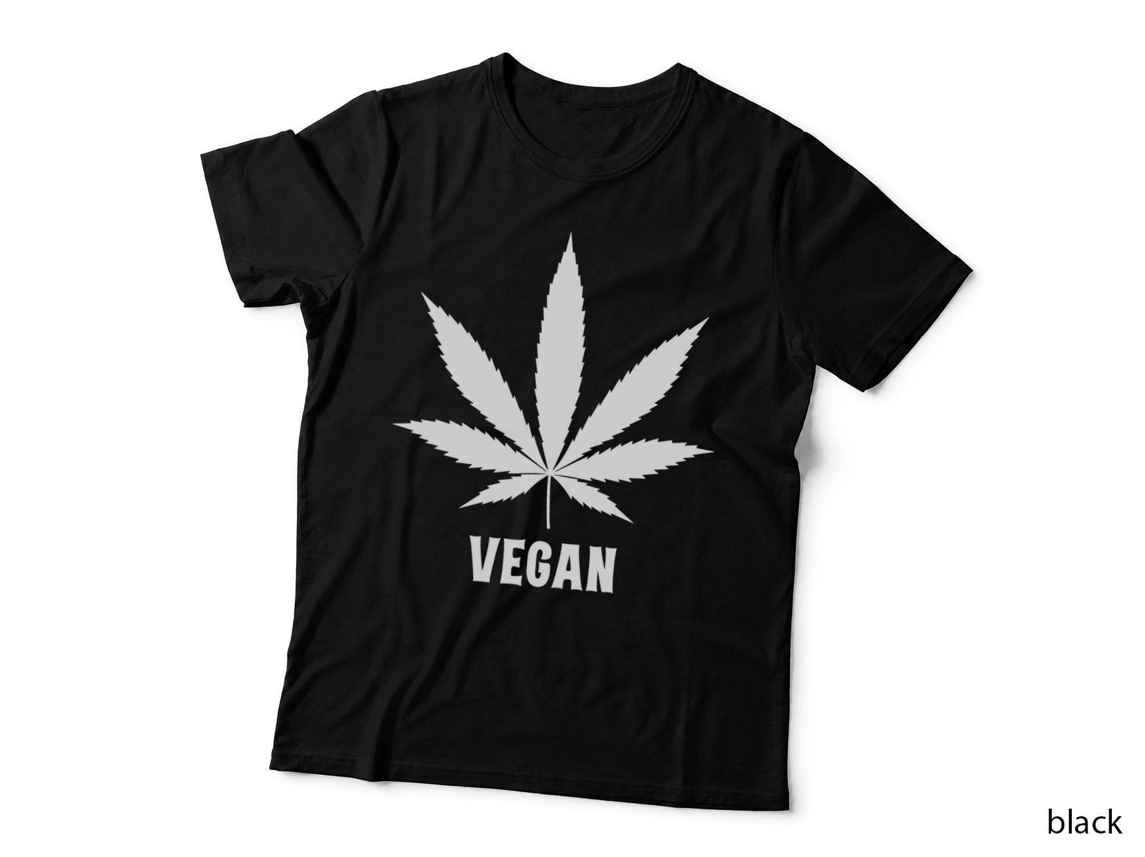 Vegan Weed Women Men Marijuana Cannabis Lover THC Gift T-Shirt