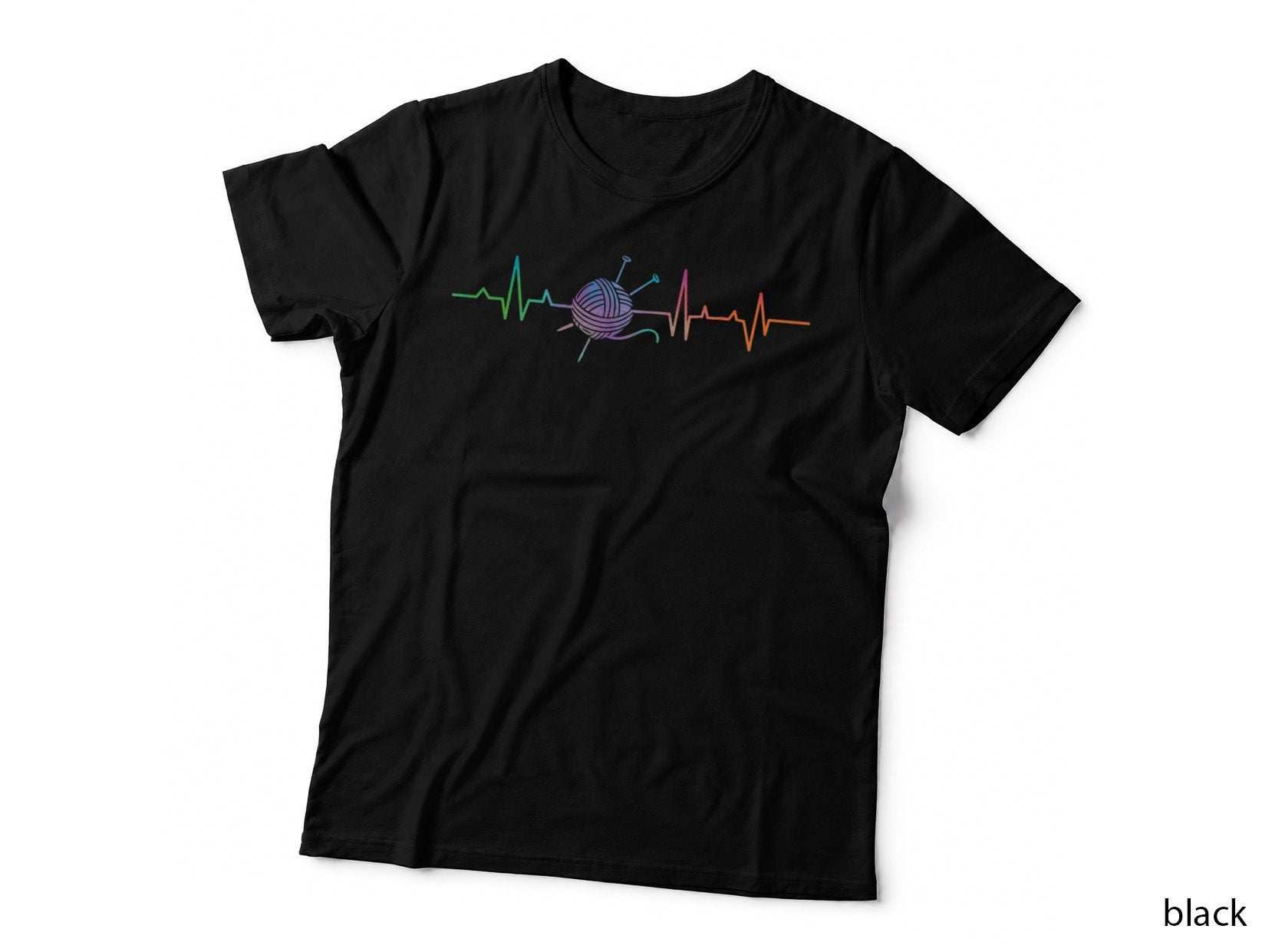 Knitting Knitter Heartbeat Knitting Heartbeat T-Shirt
