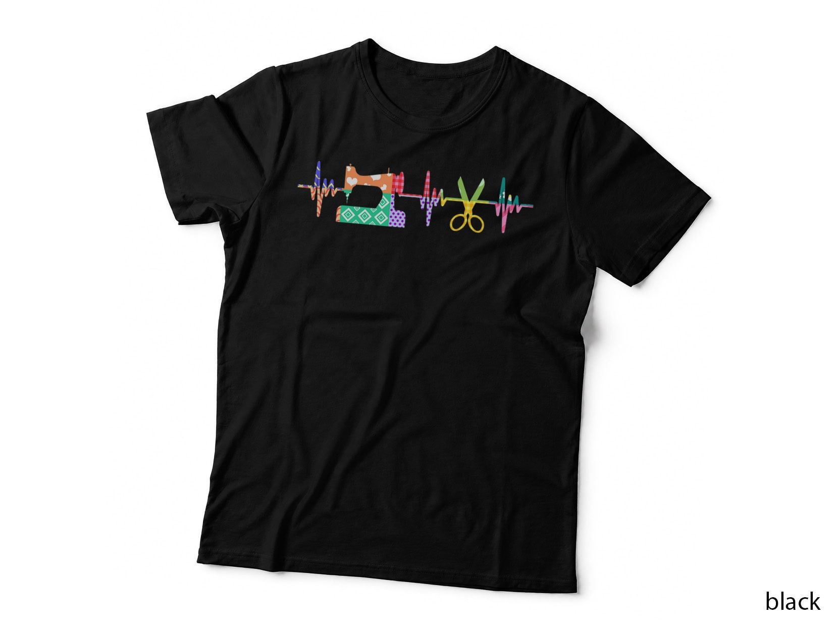 Quilter Sewing Heartbeat T-Shirt for Quilting Lover MM
