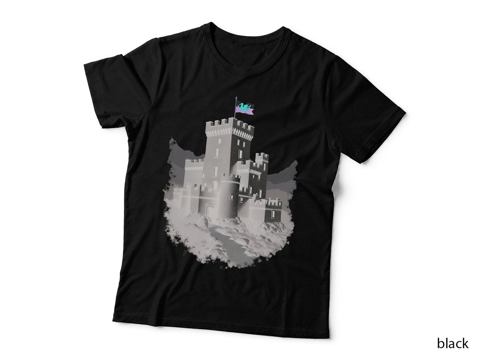 Ancient Welsh Castle Shirt, Heritage History Gift for Him, Gift T-Shirt