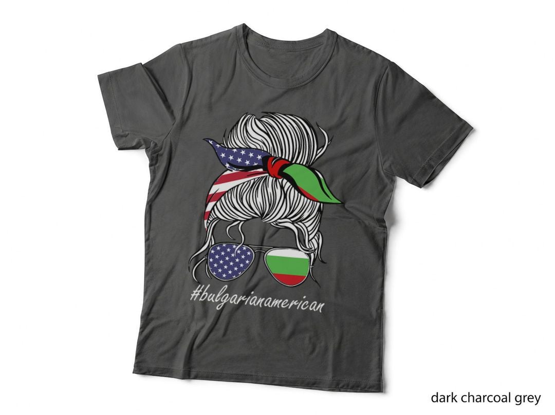 Bulgaria Women Heritage American Grown Girl Bulgaria Flag T-Shirt
