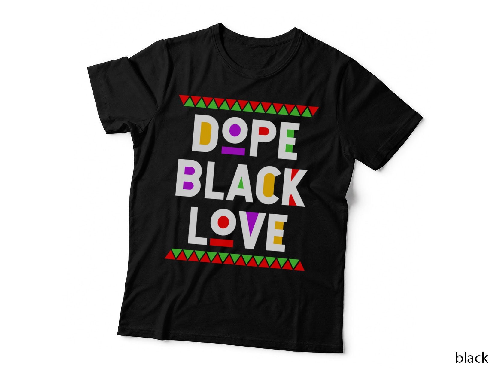 Dope Black Love African Heritage Love Proud Brown Race T-Shirt