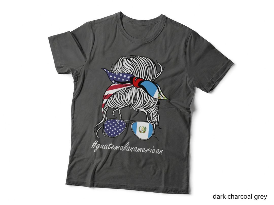 Guatemala Heritage American Grown Women Girl Guatemala Flag T-Shirt