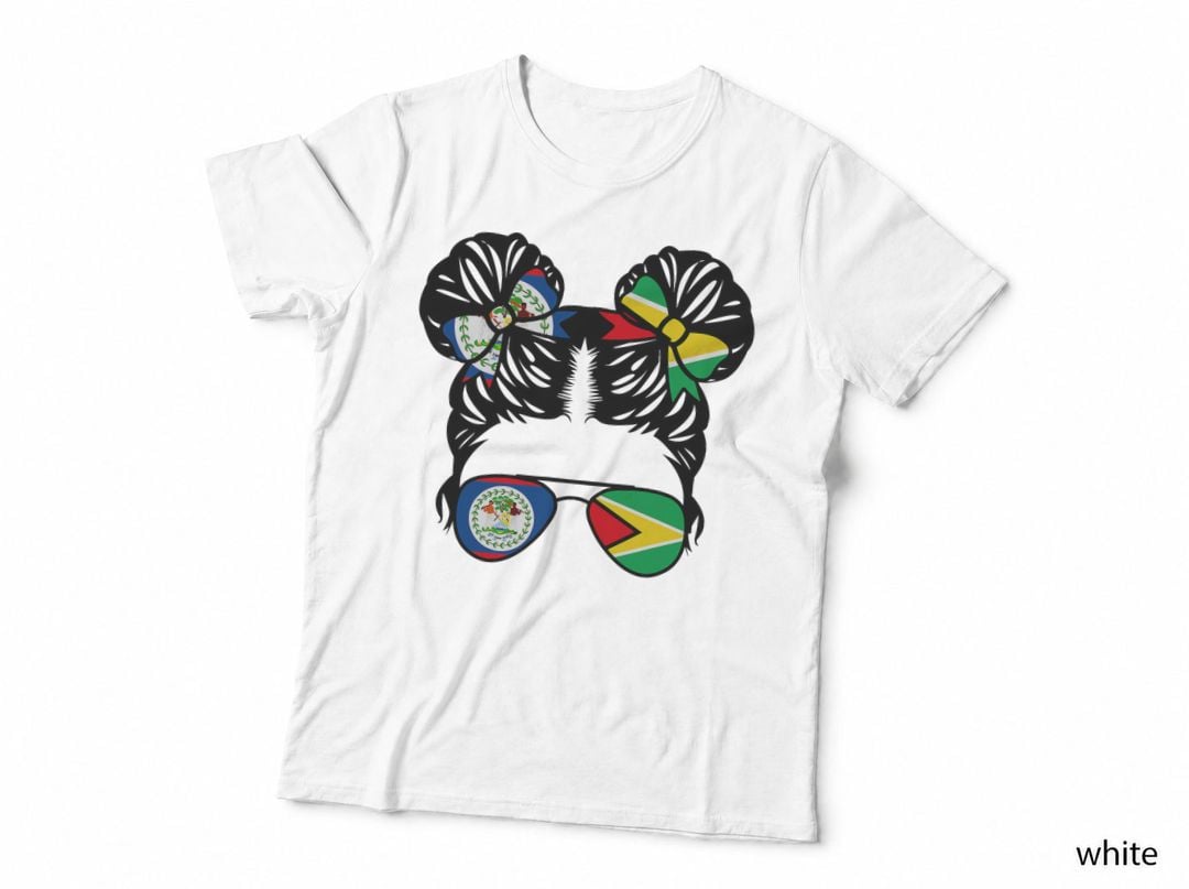 Half Belizean Half Guyanese Girl Belize Kids Heritage T-Shirt