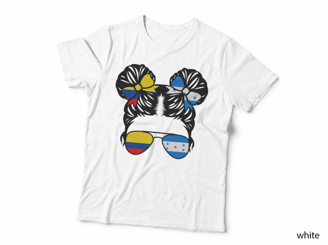 Half Colombian Half Honduran Girl Colombia Kids Heritage T-Shirt