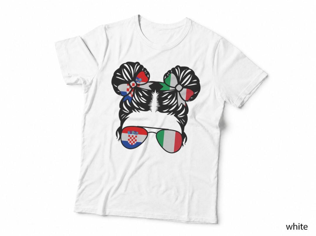 Half Croatian Half Italian Girl Croatia Kids Heritage T-Shirt