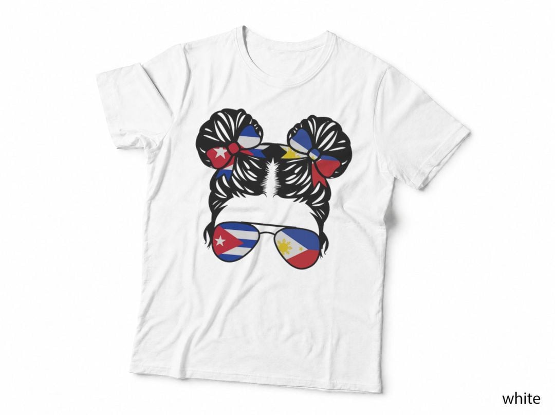 Half Cuban Half Filipino Girl Cuba Kids Heritage T-Shirt
