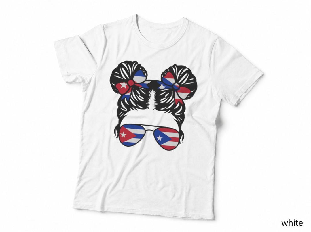 Half Cuban Half Puerto Rican Girl Cuba Kids Heritage T-Shirt
