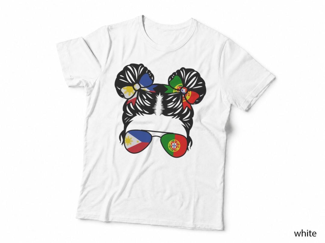Half Filipino Half Portuguese Girl Philippines Kids Heritage T-Shirt