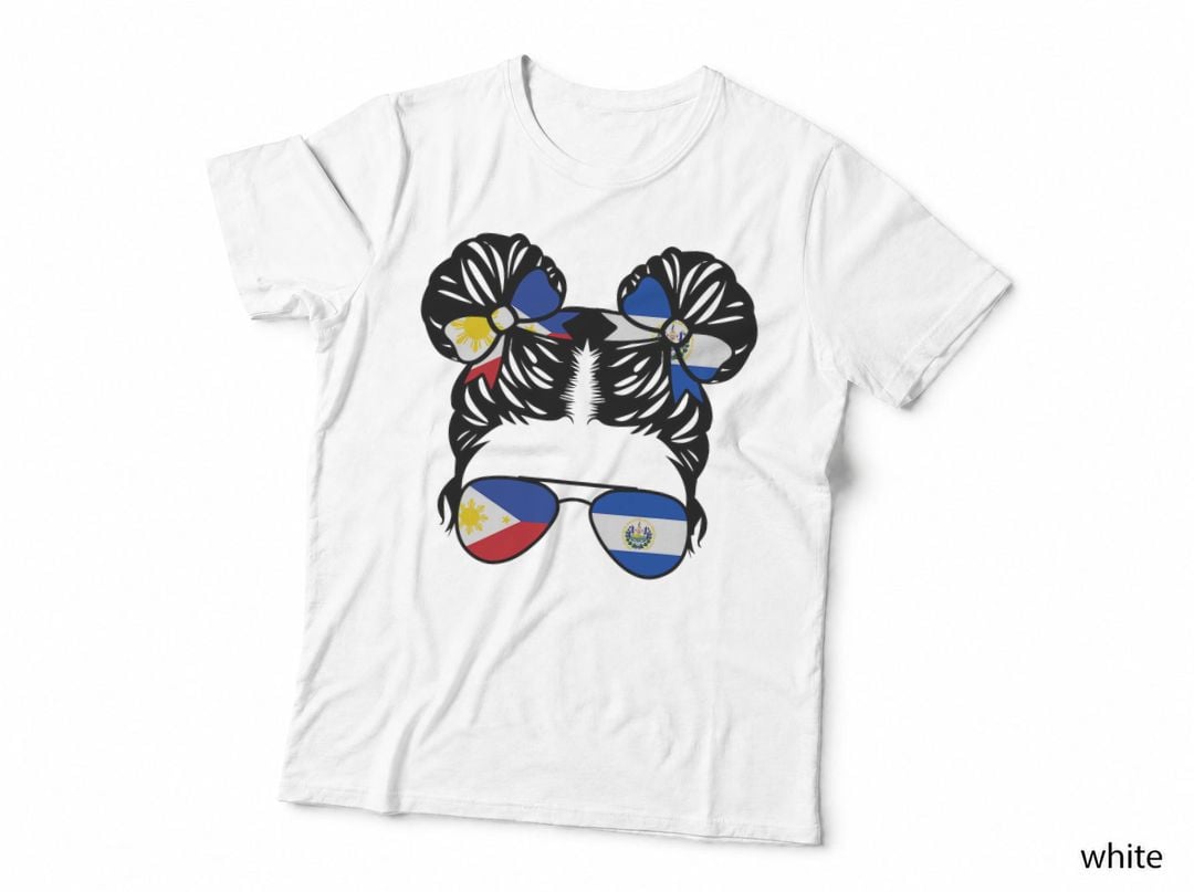 Half Filipino Half Salvadoran Girl Philippines Kids Heritage T-Shirt