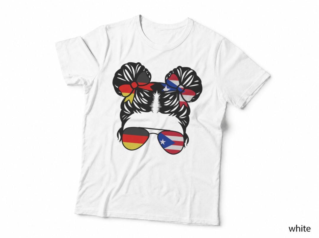 Half German Half Puerto Rican Girl Germany Kids Heritage T-Shirt