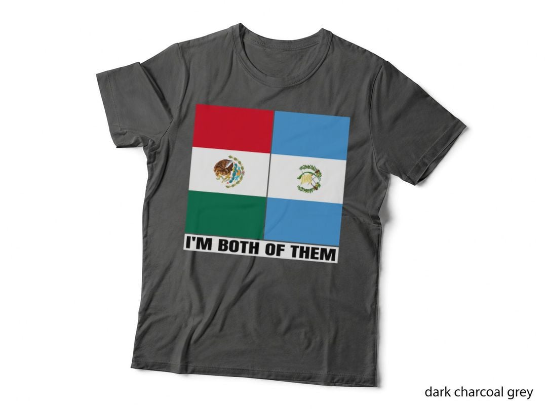 Half Guatemalan Half Mexican Heritage Guatemala Mexico Flag T-Shirt