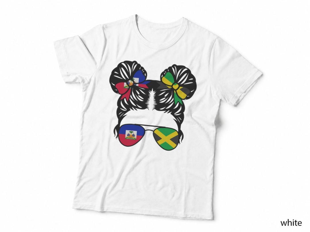 Half Haitian Half Jamaican Girl Haiti Kids Heritage T-Shirt
