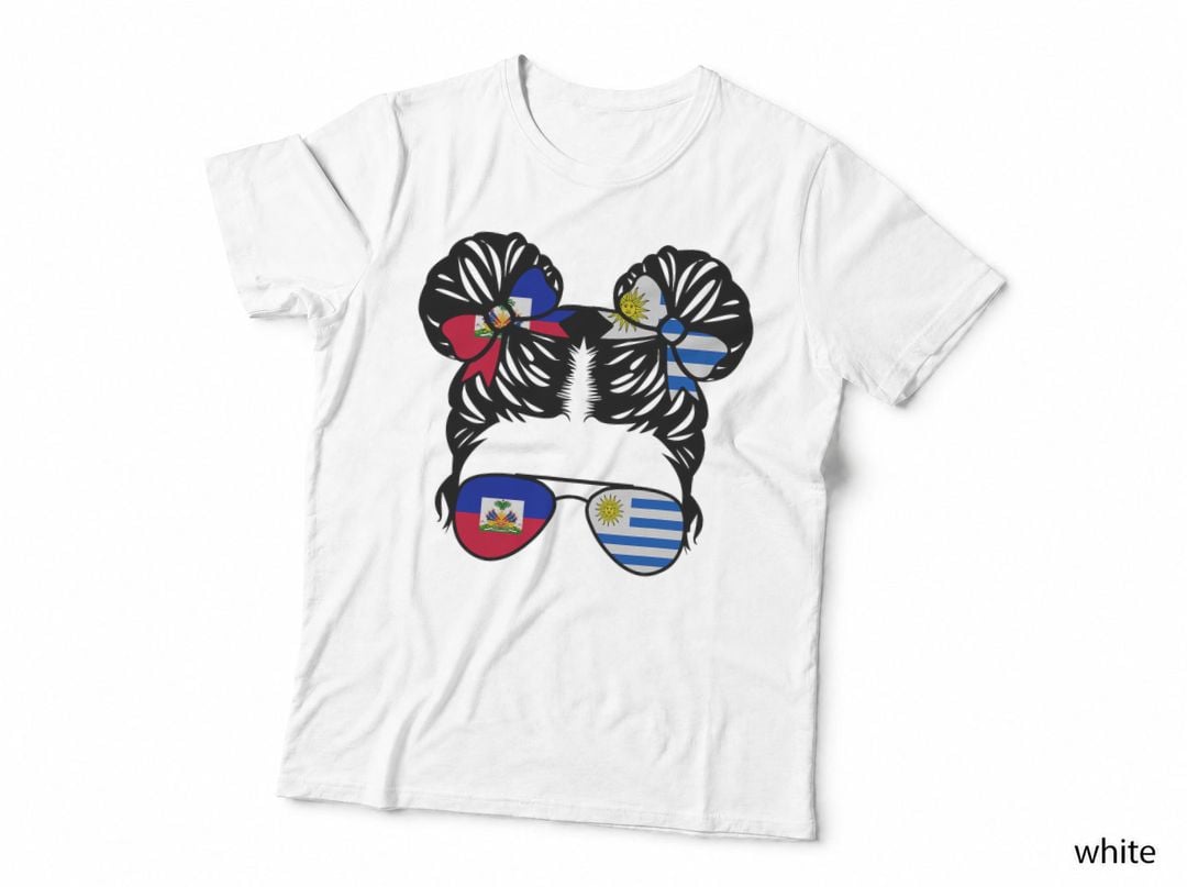 Half Haitian Half Uruguayan Girl Haiti Kids Heritage T-Shirt