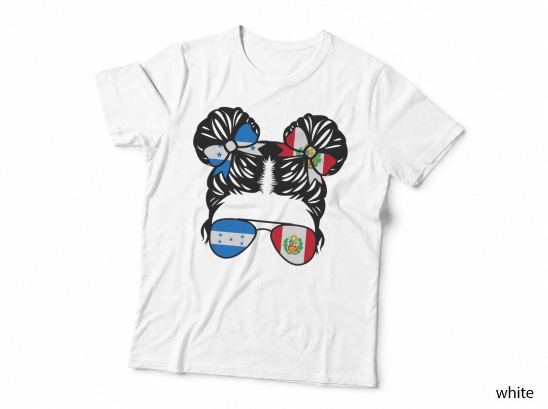 Half Honduran Half Peruvian Girl Honduras Kids Heritage T-Shirt
