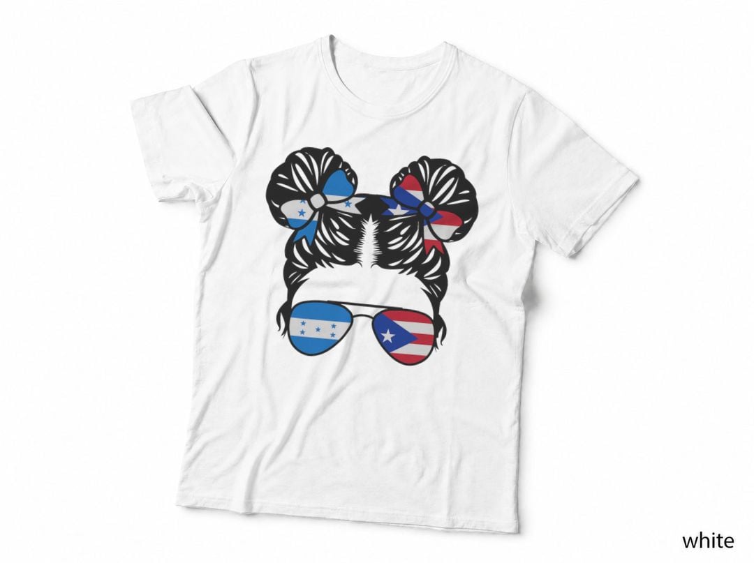 Half Honduran Half Puerto Rican Girl Honduras Kids Heritage T-Shirt