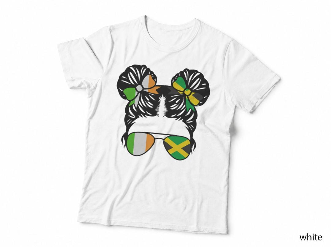 Half Irish Half Jamaican Girl Ireland Kids Heritage T-Shirt