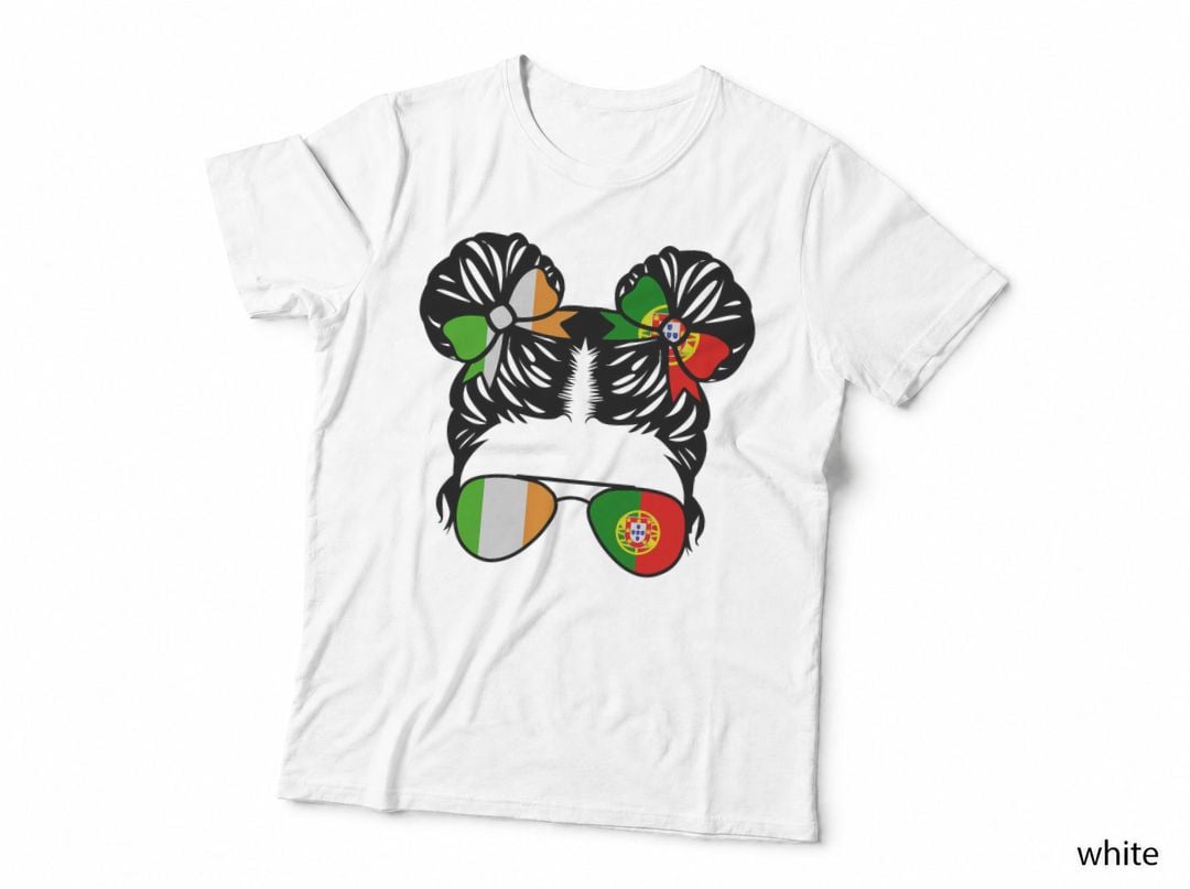 Half Irish Half Portuguese Girl Ireland Kids Heritage T-Shirt