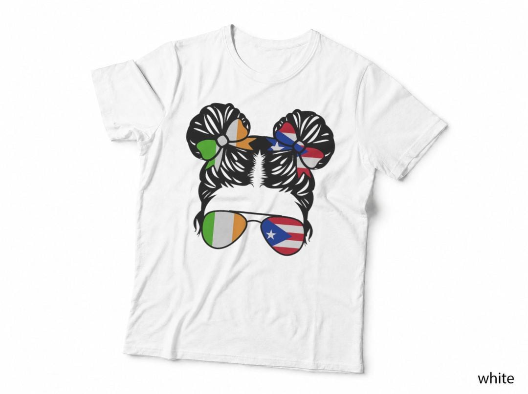 Half Irish Half Puerto Rican Girl Ireland Kids Heritage T-Shirt