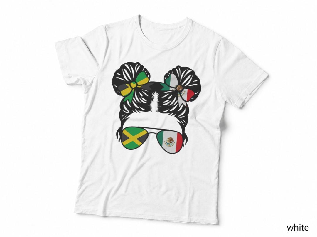Half Jamaican Half Mexican Girl Jamaica Kids Heritage T-Shirt